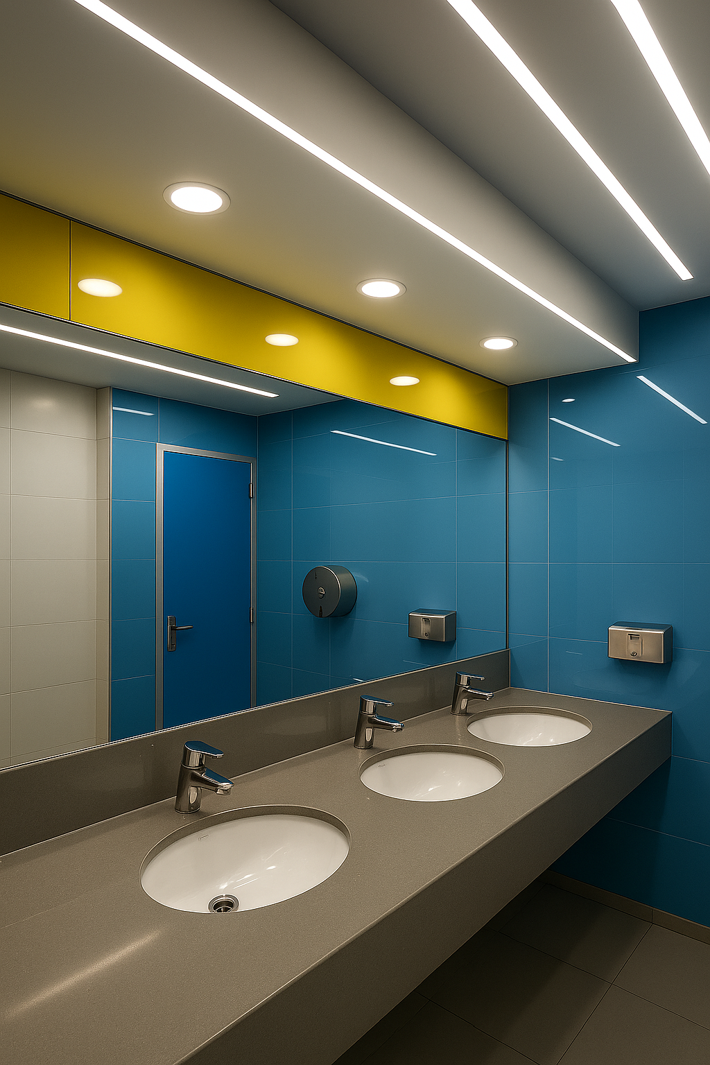 Baño moderno con LED